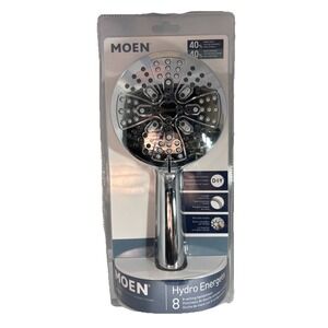 Moen 200H0 Hydro Energetix 8-Spray 4.75" Single Wall Mount Shower Head Chrome